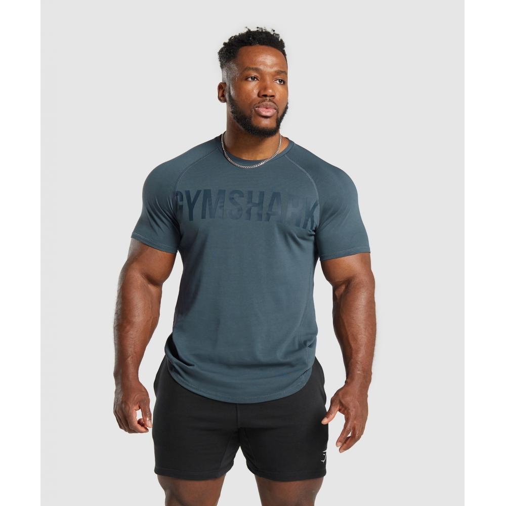 

Футболка GYMSHARK Impact Титановый синий A6A5Z UCMQ S
