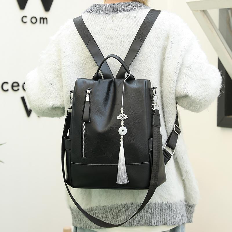 Quasten-Rucksack, Diebstahlschutz, Damen-Rucksack, Pendlerrucksack, große Kapazität, Mehrzweck-Reiserucksack