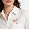 New Shiny Rhinestone Crystal Parrot Bird Brooch Vintage Animal Badge Lapel Pin Suit Coat Dress Party Jewelry Accessories Gifts