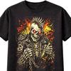 Punk Skull Anarchy Riot Spiked Mohawk Skeleton Punk Unisex TShirt S5XL