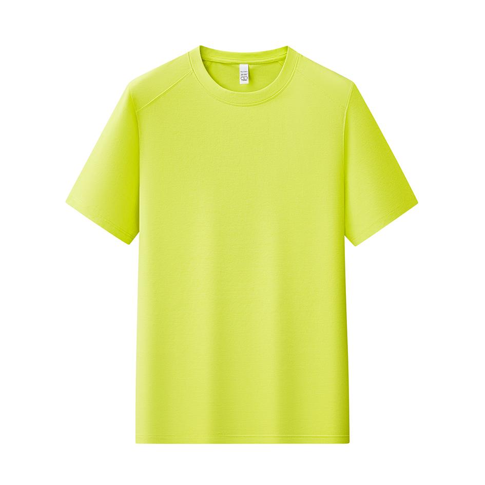 Desang Linen Cotton T-shirt Summer Round Neck Bottoming Short Sleeves