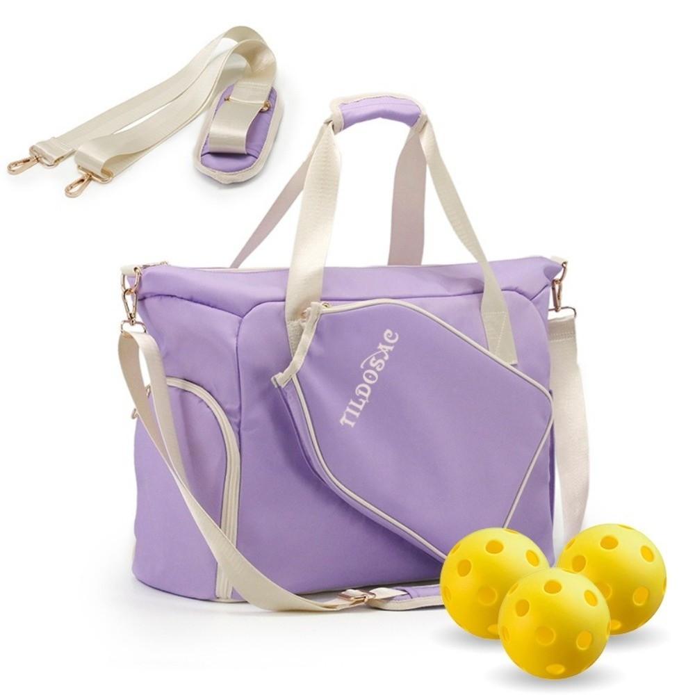 Large Capacity Pickleball Paddle Bag with Shoe Compartment Pickleball Racket Shoulder Bag