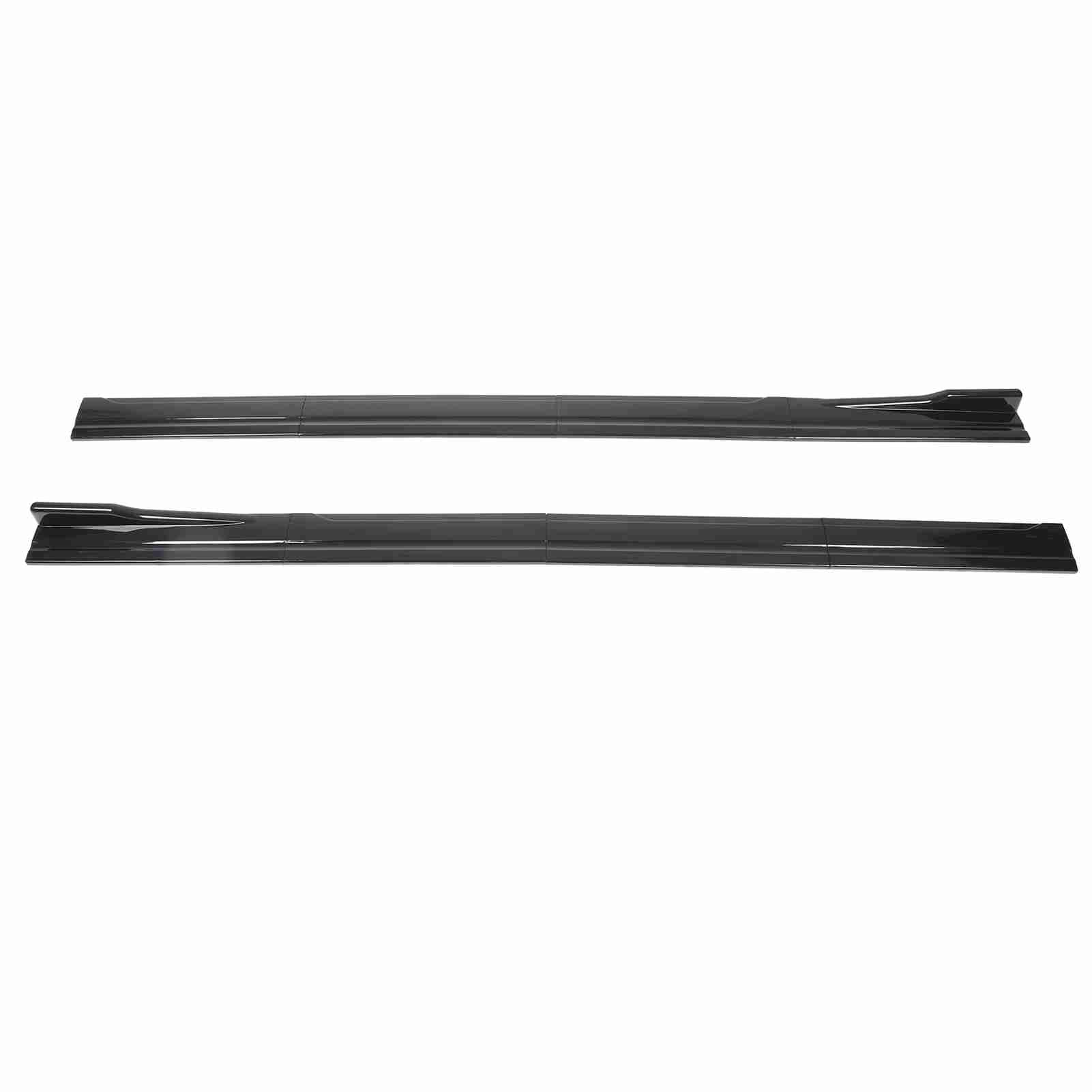 

Боковые юбки автомобиля 2M/78.7inch Задние боковые юбки Крылышки Диффузоры для боковых юбок автомобиля Боковые юбки Расширение чёрный