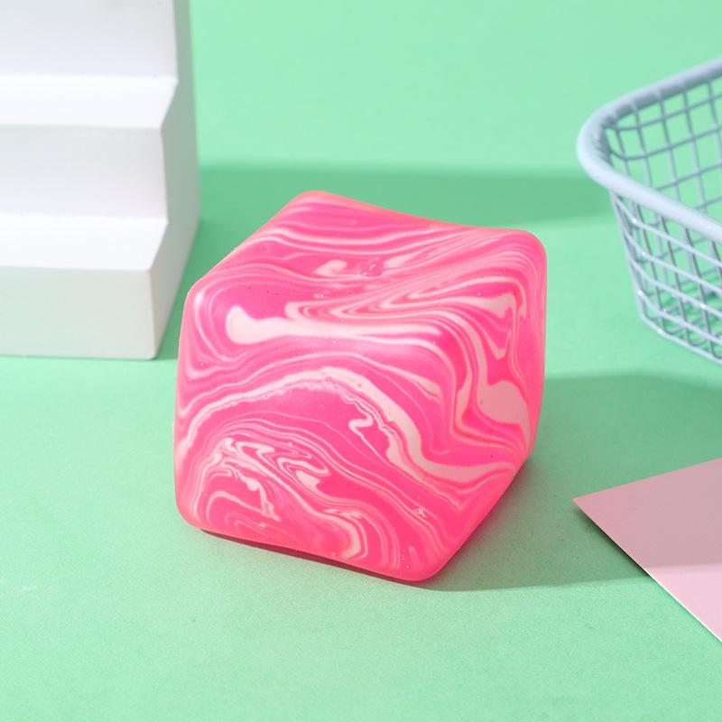 Toys Toys Stress Cube Swirl Sensory Fidget for Anxiety Stress Relief, Slow Rising Squeeze Ice Cube Stress Balls for Adults Kids
