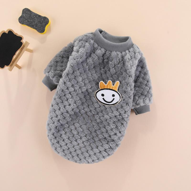 Autumn and Winter New Warm Two-legged Dog Pet Products Cat Clothes Small Medium and Large Dog Teddy Velvet Clothing