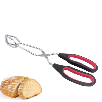 BBQ Tools Barbecue Scherenzange Grillzange Zange für gegrillte Lebensmittel mit langem Griff Schere BBQ Brot Braten Clip Küche Backzange BBQ Zubehör