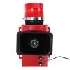 Sirena Industriale con Tromba e Luce di Avvertimento a LED 180db Volume Allarme Acustico e Visivo