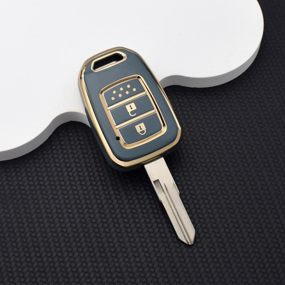 Soft TPU Car Remote Key Case Cover Keychain for Honda Accord Civic CRV HRV HR-V Jazz 2013 2014 2015 2016 Key Fob Shell Protector
