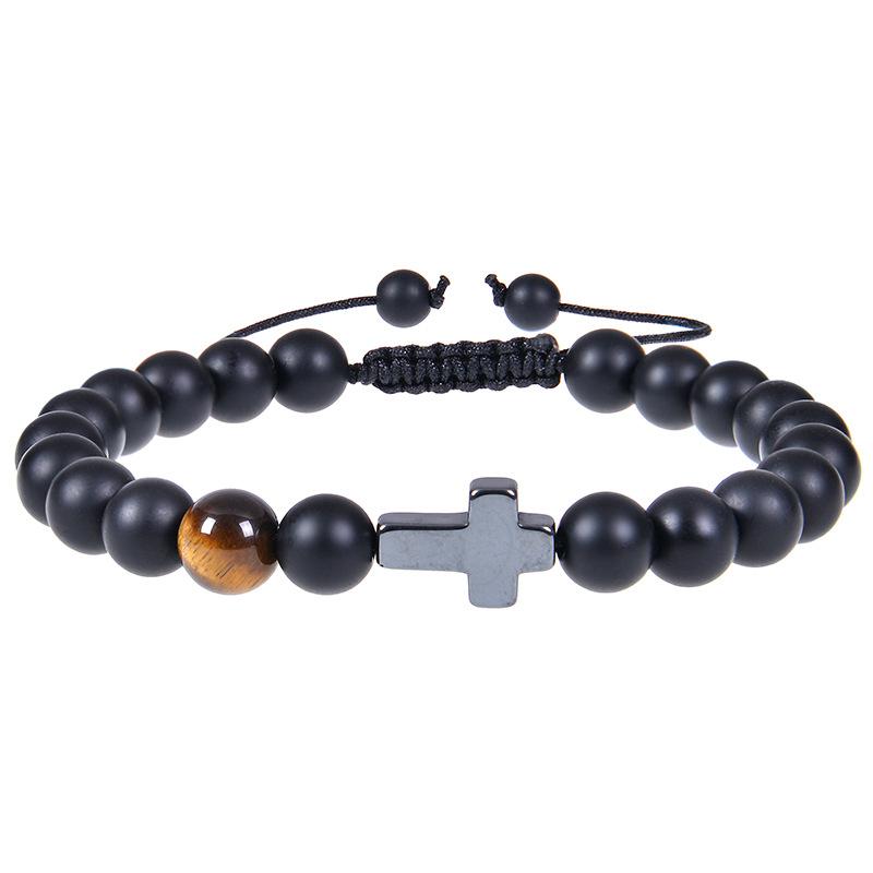 JYL TS Bracelet Adjustable Braided Beaded Evokes Nostalgia & Stable Fortune frosted