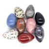 Polished Egg Shaped Gemstone Crafts Natural Stones Room Decor Healing Crystals Rose Quartz Agate Home Decoration Gifts 24X40Mm