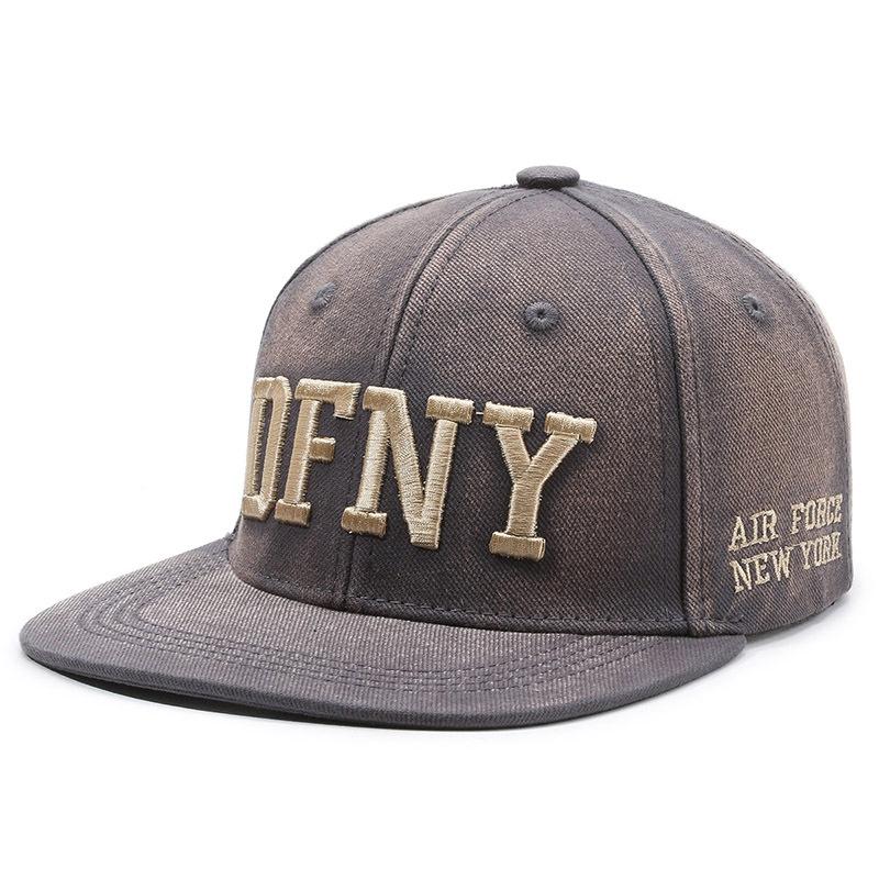 Boné bordado de hip hop com letras, masculino e feminino, chapéu plano para atividades ao ar livre, boné de beisebol, chapéu snapback, viseira de sol, chapéu de pesca, boné de pico
