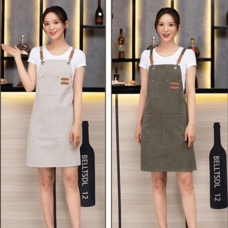 

Cafe apron, kitchen apron, workshop canvas Canvas apron (brown)