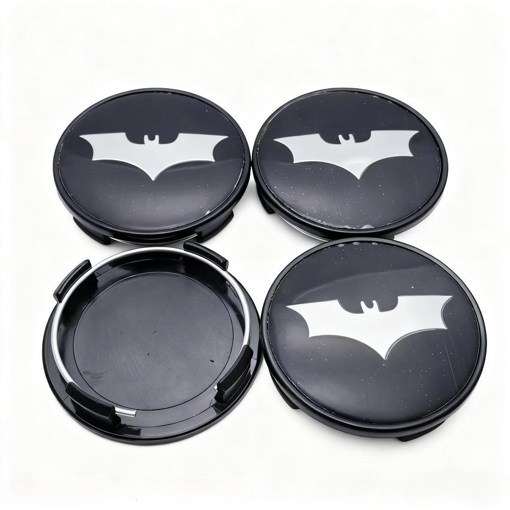 4pcs BAT Logo Badge Emblem Car Wheel Center Caps 65MM 60MM Wheels Hub Cap Car Rim Hubcaps Cover Replace Auto Styling Accessories