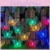 Butterfly String Lights Outdoor Garden Decor With Led Lanterns For Patio And Yard Festivities