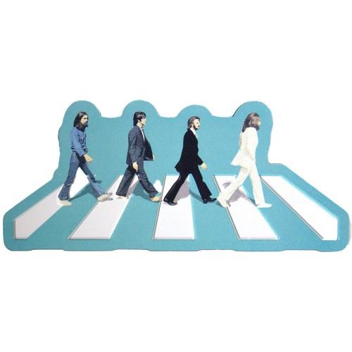 The Beatles Abbey Road Crossing Embossed Fridge Magnet blu/bianco