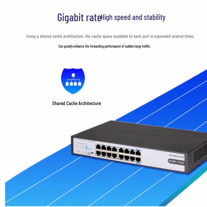 H3C S1216 16-Port Gigabit Unmanaged Ethernet Switch