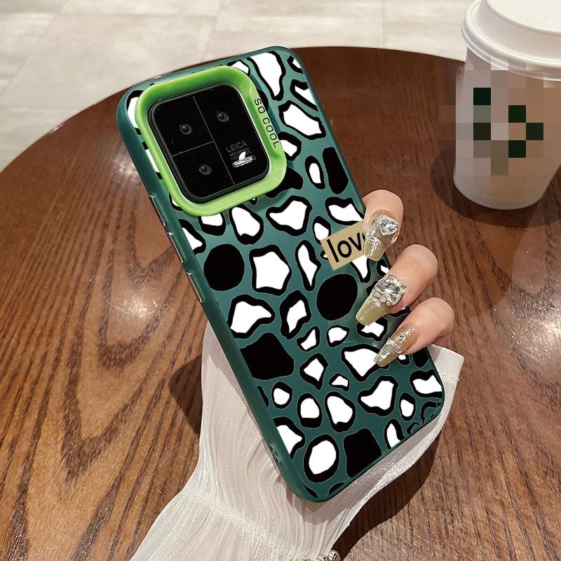 Roztomilý leopardí obal pro iPhone 16 Pro Samsung A55 A35 M35 S24 FE Xiaomi Redmi Note 13Pro 14C Huawei Honor 200 Nárazuvzdorný kryt proti poškrábání telefonu
