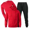 Loose Autumn/Winter Fleece Hoodie & Sweatpants Three-Piece Casual Sports Set