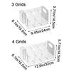 Simple Divided Book Stand Thickened Clear Bookshelf Multi-function Acrylic Book Stand  for Home