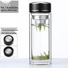 Double Wall Glass Tea Infuser Mug