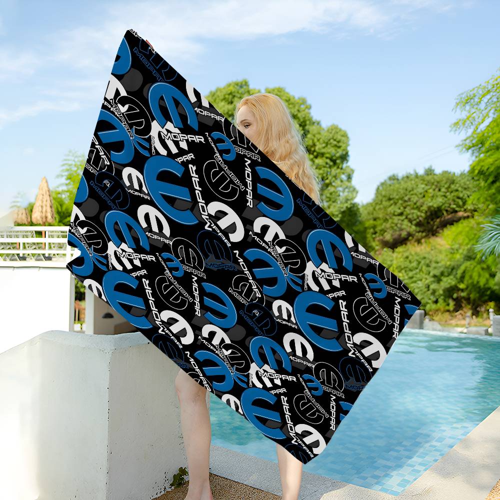 M-Mopar Anime Young Microfiber Blanket Quick Drying Beach Towels Oversized Printing Super Absorbent Pool Towel Blanket