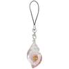 Ocean Series Transparent Pink Resin Conch Phone Lanyard & Keychain Pendant