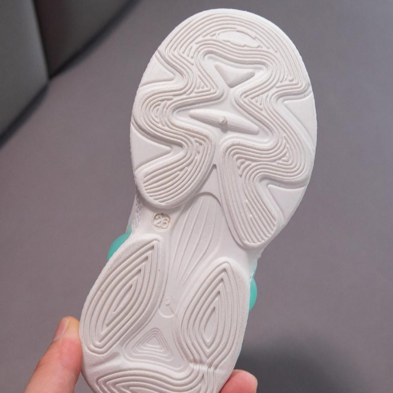 Jaro Nový Korejský Styl Cukrová Barva Dětské Tenisky Odolné proti Opotřebení Měkká Podrážka Protiskluzové Běžecké Boty