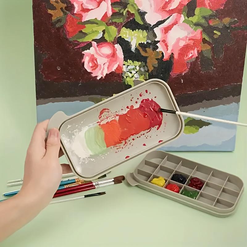 1 Pc Three-in-one Multi-functional Pen Wash Case, Can Be Used As a Color Palette, Paint Box, Easy To Use Art Tool Set
