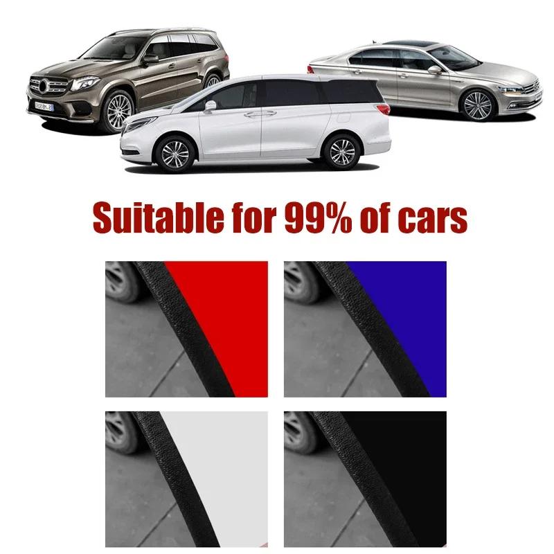 2/3/5M Car Door Anti Collision Strip with Steel Disc Bumper Trim Edge Scratch Protector Strip Sealing Guard Styling Car Decor