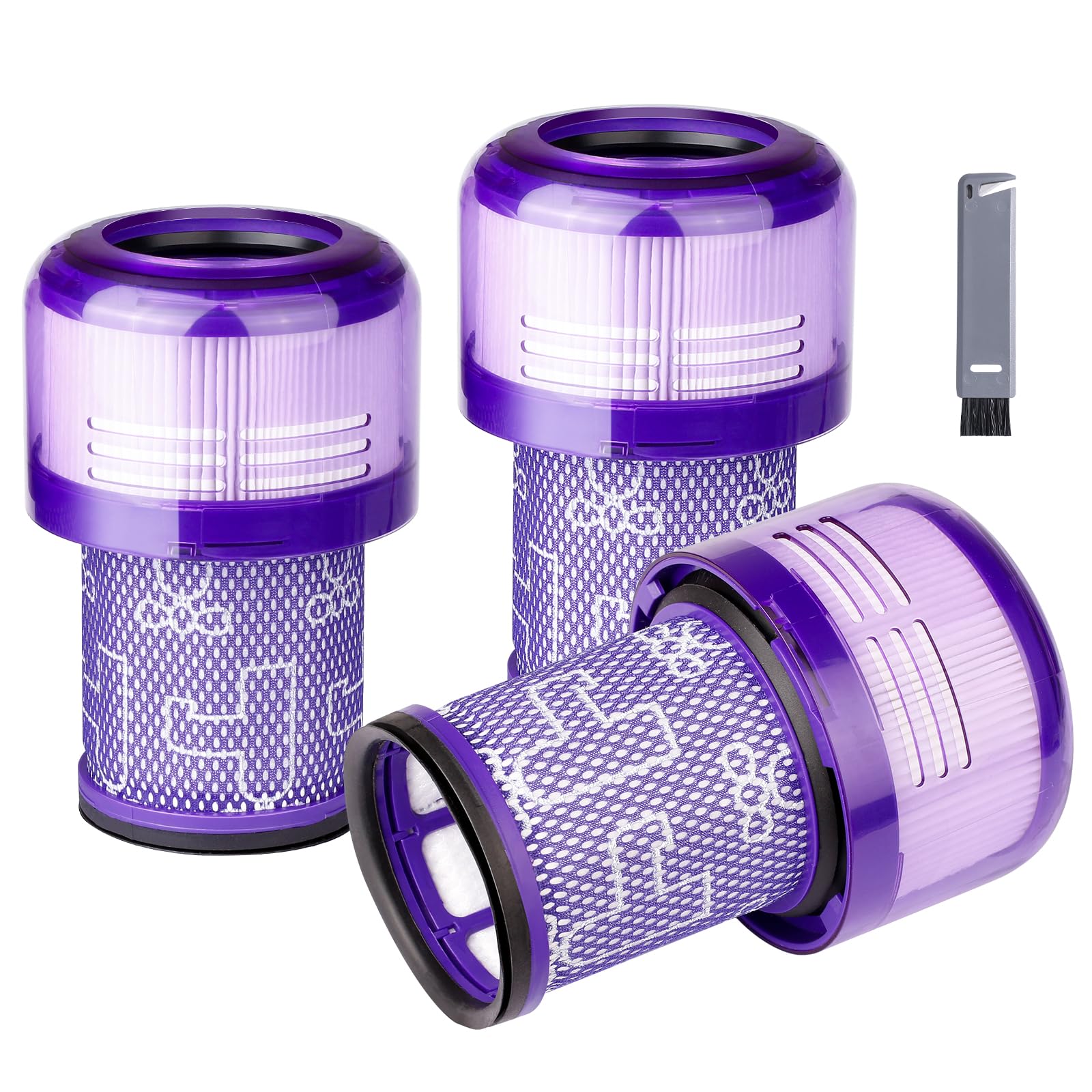 

Dyson Filter Compatible with Dyson V12 Detect Slim Fluffy FF Vacuum Dyson Vacuum Cleaner 1 Cleaning Brush Included V12, (SV20 N) Cleaner, Filter,