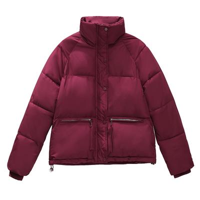 Winter New Short Down Cotton-padded Jacket Women's Stand-up Collar Cotton-padded Clothes Loose Padded Bread Clothes.
