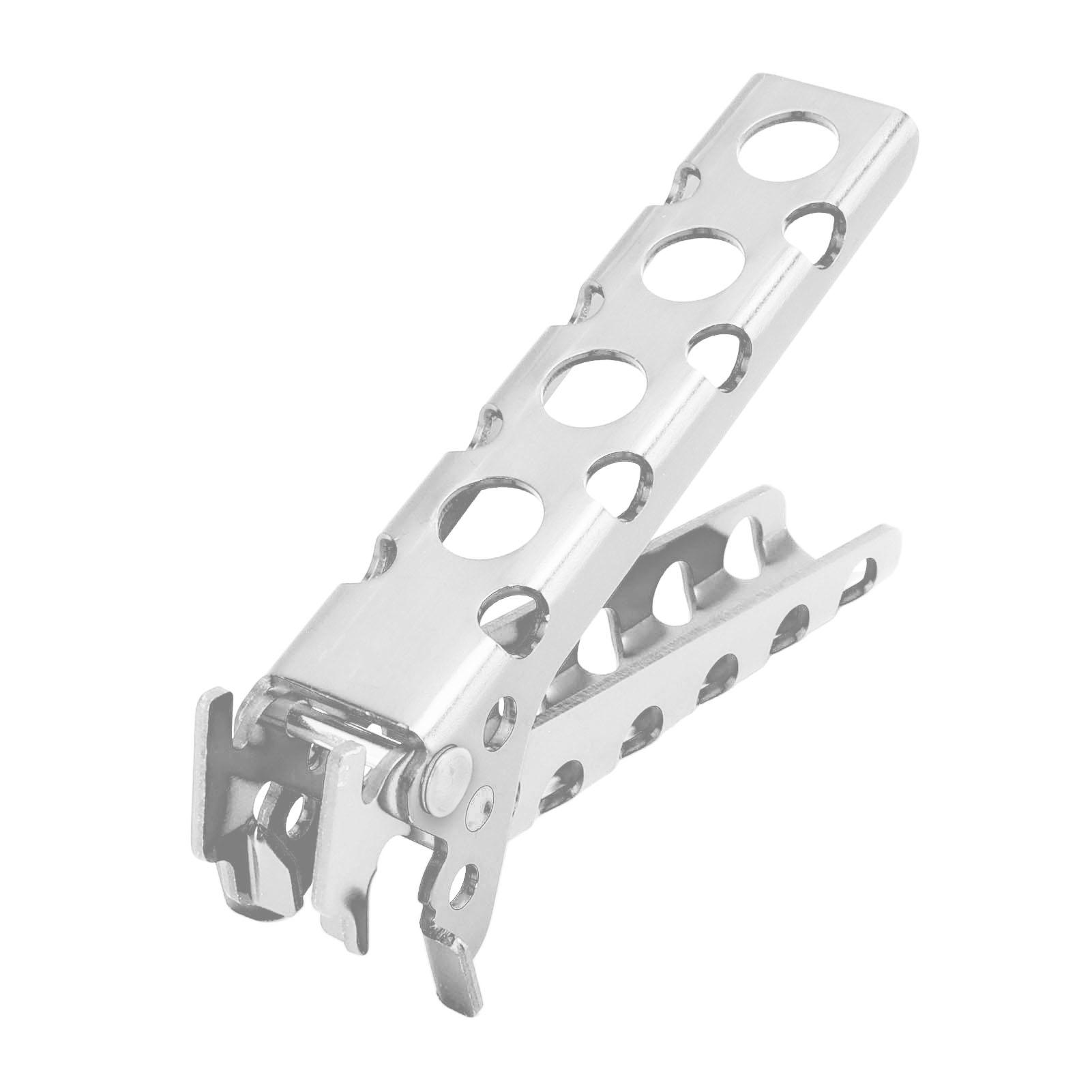 

Hot Pot Pan Bowl Gripper Clips Aluminum Alloy Anti Scalding Retriever Tongs Portable Cookware Holder Clamps for Camping Silver