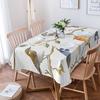 Colorful Birds Rectangle Tablecloth Wedding Party Decor Watercolor Leaf Branch Painting Table Cloths Kitchen Dining Table Decor