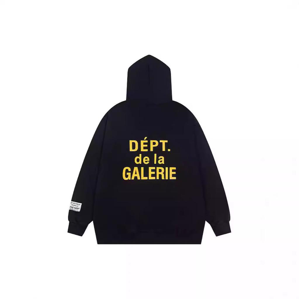 European and American Trendy Brand GALLERY Classic Letter Printing Zipper Hoodie Loose Casual Cardigan Sweater Jacket