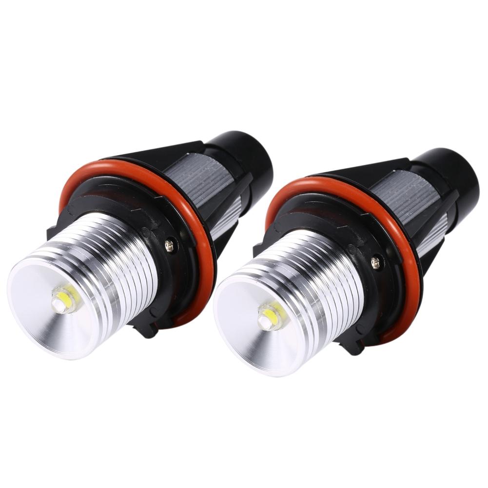 2 Stück 5W Weiße LED Angel Eyes Halo Ringlicht Lampenbirnen für BMW E39 E60 E53 E63 E66 Scheinwerfer