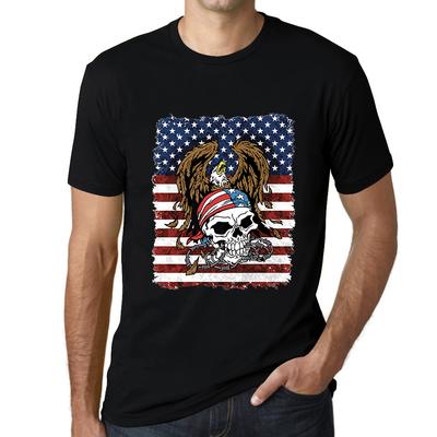 Graphic Men's T-Shirt - American Eagle - USA Skull Shirt for Men