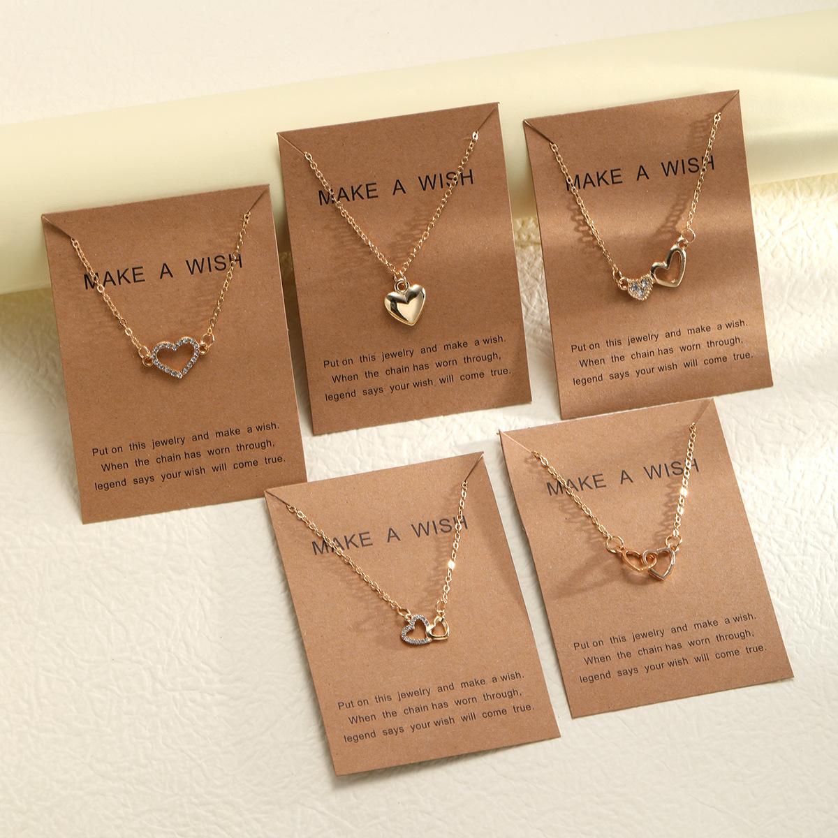 Fashion Elegant Multi-layered Necklace Set for Women Vintage Zircon Pearl Heart Butterfly Star Moon Pendant Necklace Jewelry New