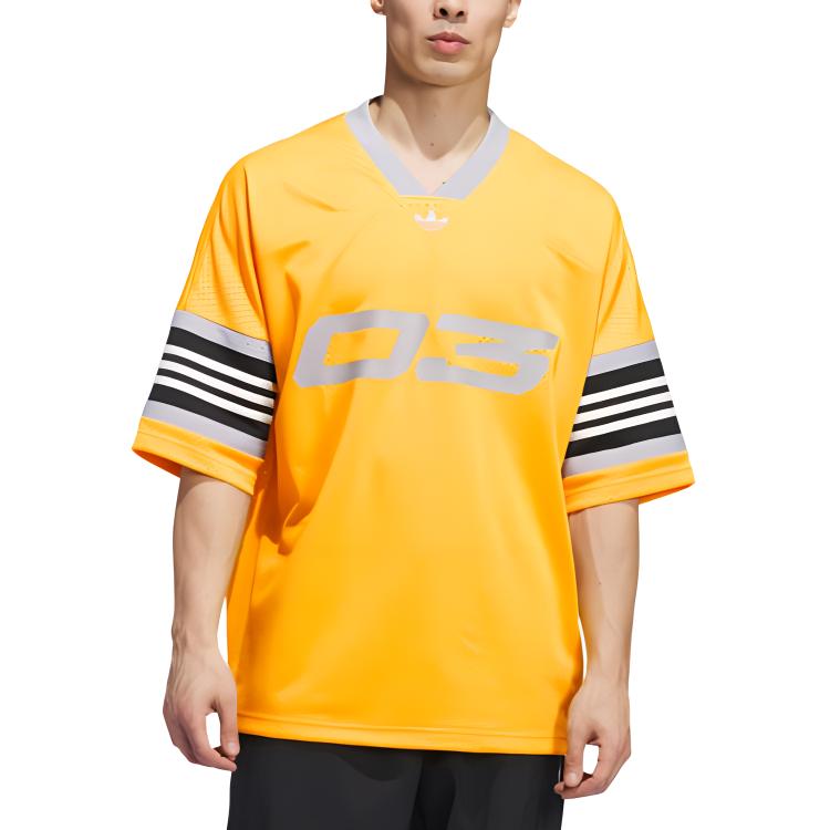 New Adidas FW24 T-Shirt Unisex Dark Yellow IY7390