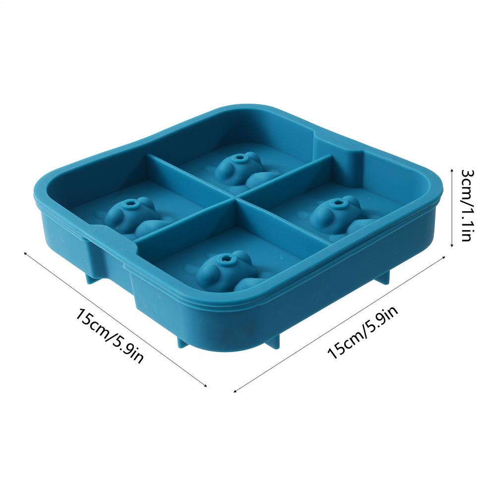 Isform Haj Chokladformar Söta 4-hålsformar För Cocktaildryck Whiskey Is Choklad Kök Hem Samling Fest