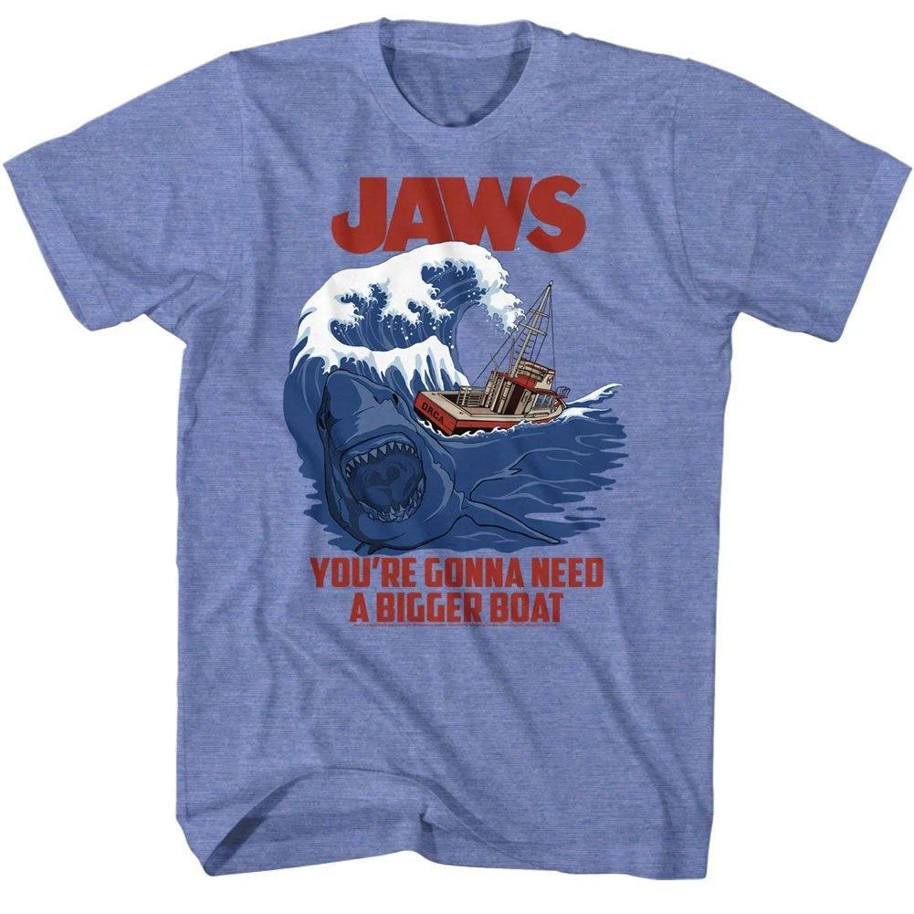 Jaws - Swell Text - Short Sleeve - Heather - - Children s T-shirt 160