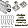 20pcs/bag Reliable Connection European Standard Aluminum Profile Fasteners  Assembly