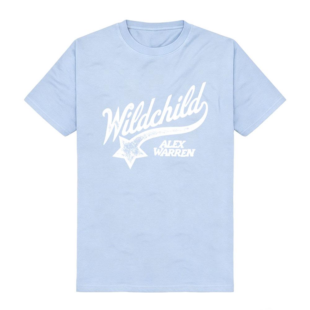 Alex Warren WILDCHILD T-Shirt Sommer Baumwolle Kurzarm Damen T-Shirts Streetwear Unisex Sänger Design Grafikdruck Merch T-Shirts M white