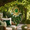 Boho Sun Moon Crystal Suncatcher, Hanging Garden Suncatchers, Sun Crystal Decoration for Window & Garden, Decorative Hanging Ornament