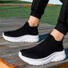 TUINANLE Sneakers per Coppia Punta Larga Rete Traspirante Leggere Scarpe da Passeggio Nere Vestibilità Comoda Tutto il Giorno