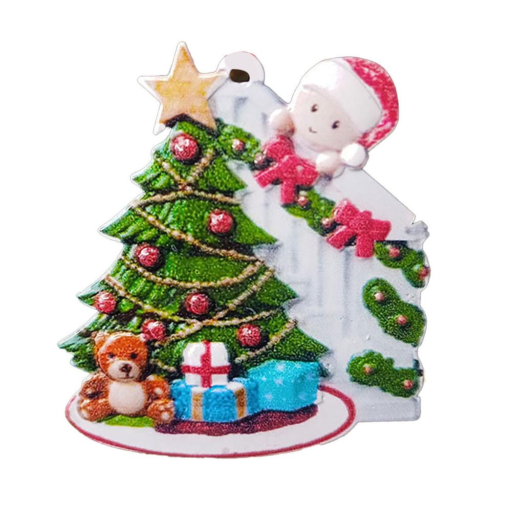 Resin Family Name Blessings Christmas Pendant Christmas Tree Ornaments Pendant