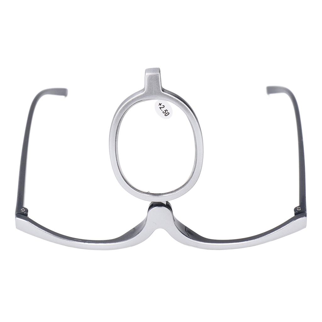 Vergrößerungs-Make-up-Brille Faltbare Einlinsen-Augen-Make-up-Brille für Frauen Großmutter +2.50