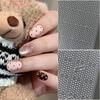 1 Sheet Nail Art Hollow Out Sticker Star Butterfly Love Adhesive Template Stamp Stickers Nail Art Decoration Charm Nail Decals