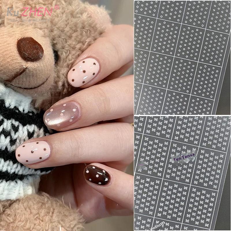 1 Sheet Nail Art Hollow Out Sticker Star Butterfly Love Adhesive Template Stamp Stickers Nail Art Decoration Charm Nail Decals