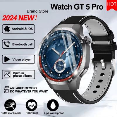 Nouvelle montre connectée GT 5 Pro pour hommes, bracelet de sport, GPS, boussole, altimètre, étanche, appels Bluetooth, NFC
