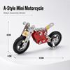 Mini‑Sized Metal Building Toy Detachable Assembly Puzzle Toy Fun Motorcycle Model Kit  Educational